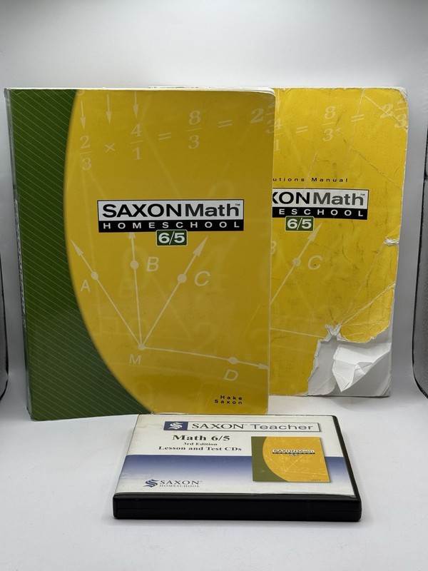 Saxon Math 6/5 Homeschool Kit: Student Textbook/Solutions Manual/Test CDs 3rd Ed