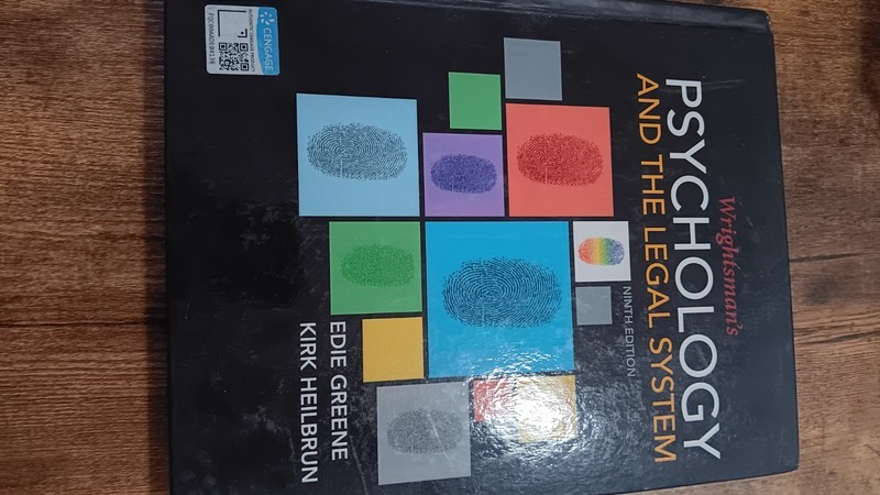 Mindtap Course List Ser.: Wrightsman’s Psychology and the Legal Hardcover)