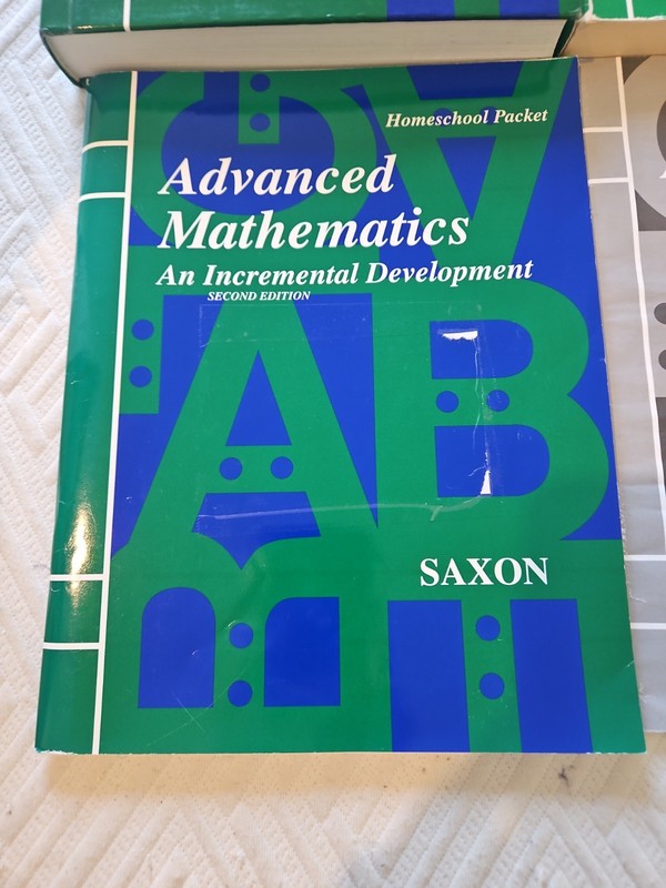 Saxon Advanced Mathematics Second Edition 4 Book Full Set W/Lesson & Test Cd gallery