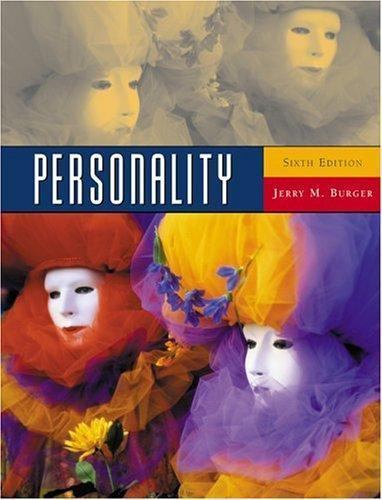 Personality (with InfoTrac) (Available Titles CengageNOW) Burger, Jerry M. hard
