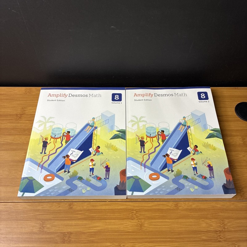 Amplify Desmos Math Student Edition Grade 8 Volume 1 & 2 Books 2026 New Unused