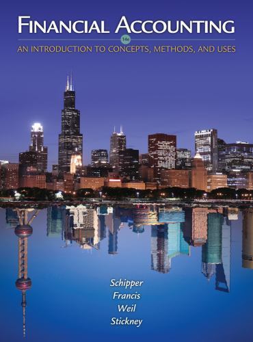 Financial Accounting Book Introduction to Concepts Methods and Uses 14th Ed