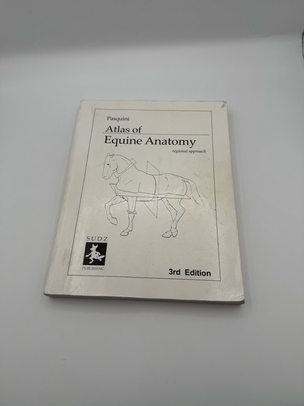 Horse Animal Atlas of Equine Anatomy : Regional Approach Pasquini (1991) USED
