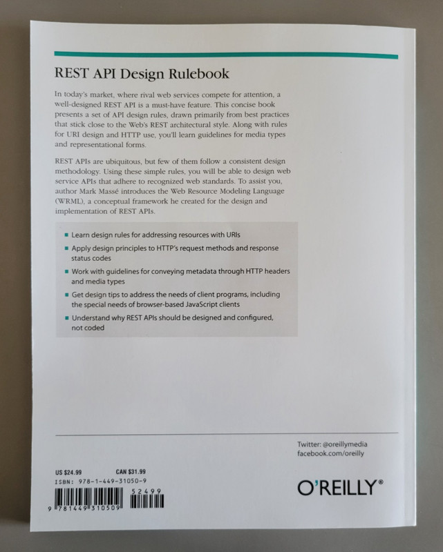 REST API Design Rulebook, Paperback by Mark Masse, Brand New gallery