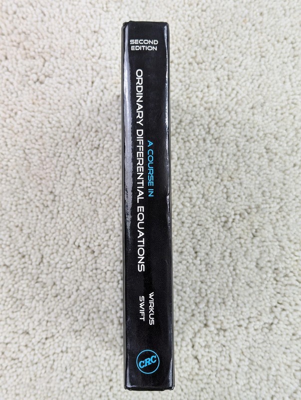 A Course in Ordinary Differential Equations 2nd Ed Wirkus Swift Hardcover CRC gallery