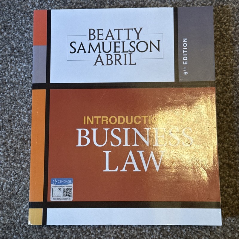 Mindtap Course List Ser.: Introduction to Business Law by Susan Samuelson,…