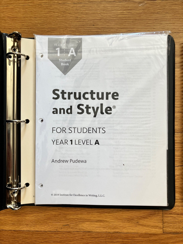 IEW Teaching Writing-Structure &Style Teacher's Manual 1A 24 DVDs Year 1-Level A gallery