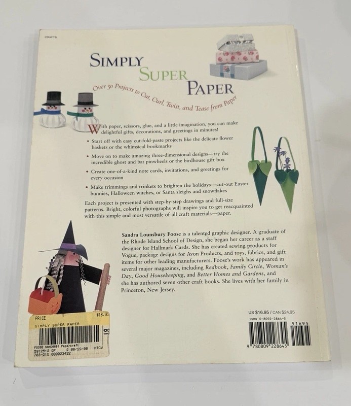 Simply Super Paper Book 50+ Projects Crafts Cut Curl Twist Kids DIY gallery