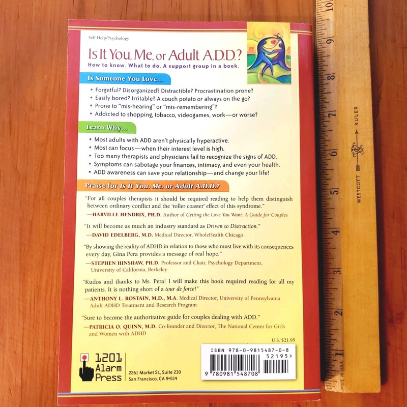 BRAND NEW Is It You Me or Adult ADD When Someone You Love Has ADHD Gina Pera gallery