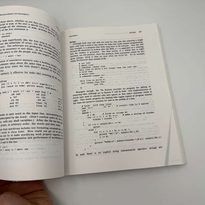The Unix Programming Environment (Kernighan, Pike, 1984) Prentice Hall Software gallery