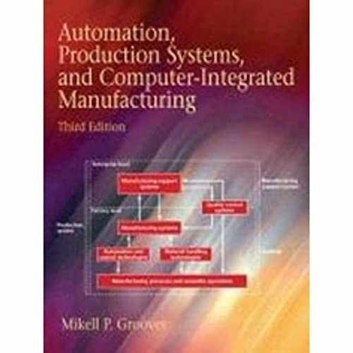 Automation, Production Systems, – Hardcover, by Groover Mikell P. – Acceptable e