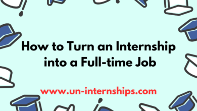Turning an internship into a job