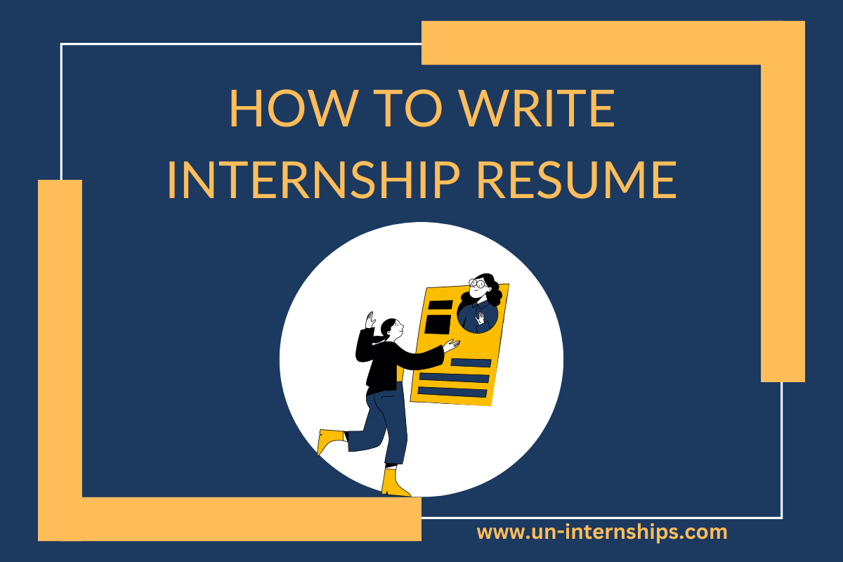 how to write internship in resume